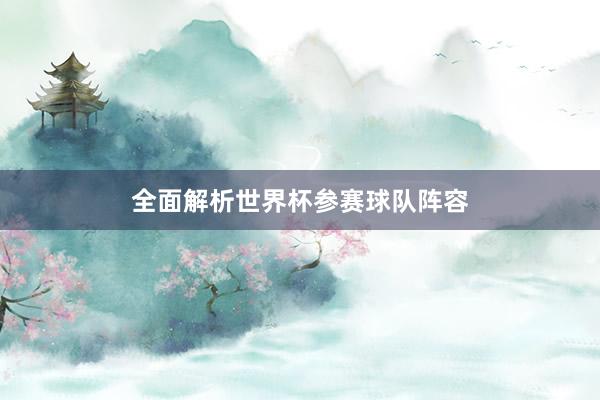 全面解析世界杯参赛球队阵容